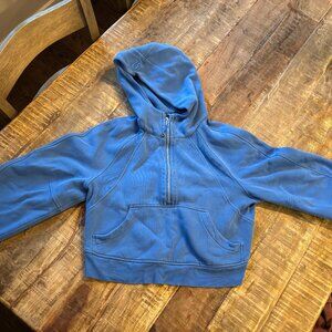 Lululemon Scuba Oversized Half-Zip Hoodie Blue XS